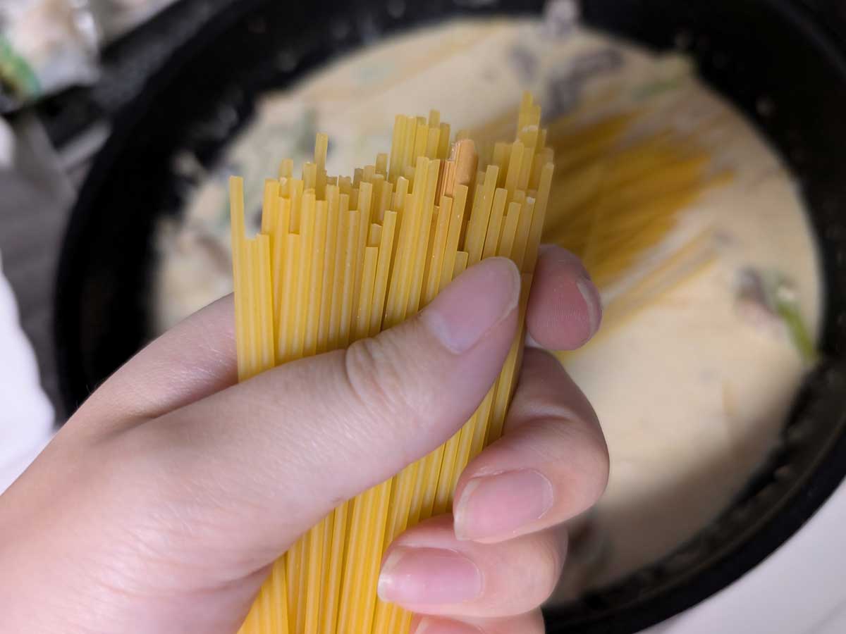 パスタ麺の写真