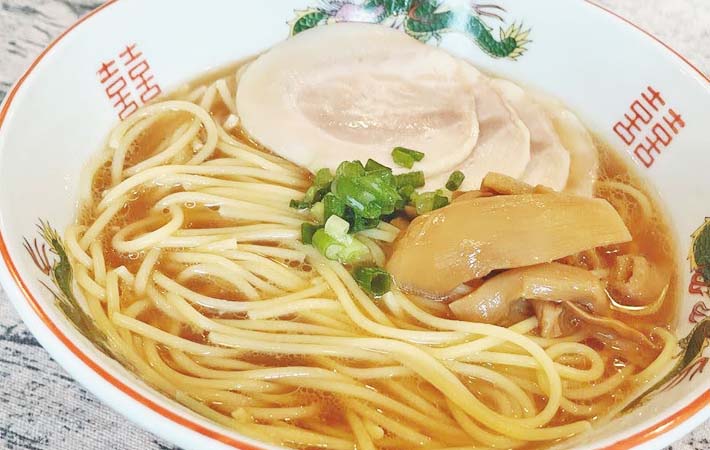 パスタを中華麺にした完成写真