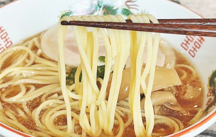 パスタを中華麺にした完成写真