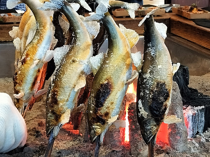 アユの塩焼きの写真