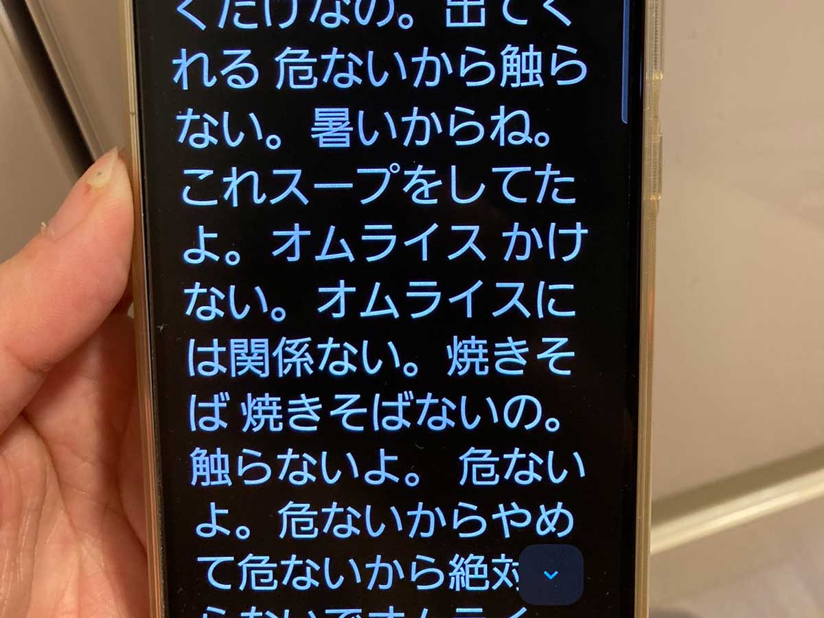 スマホの画面