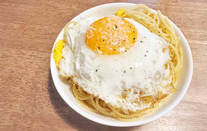 『貧乏人パスタ』の完成写真