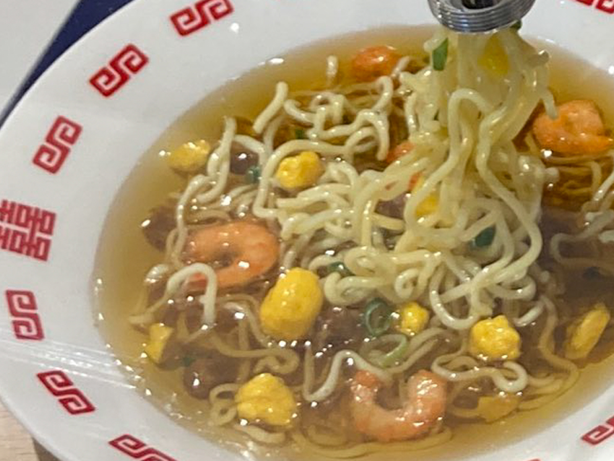 ラーメンの食品サンプルの写真