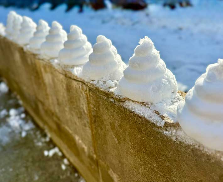 雪遊びの写真