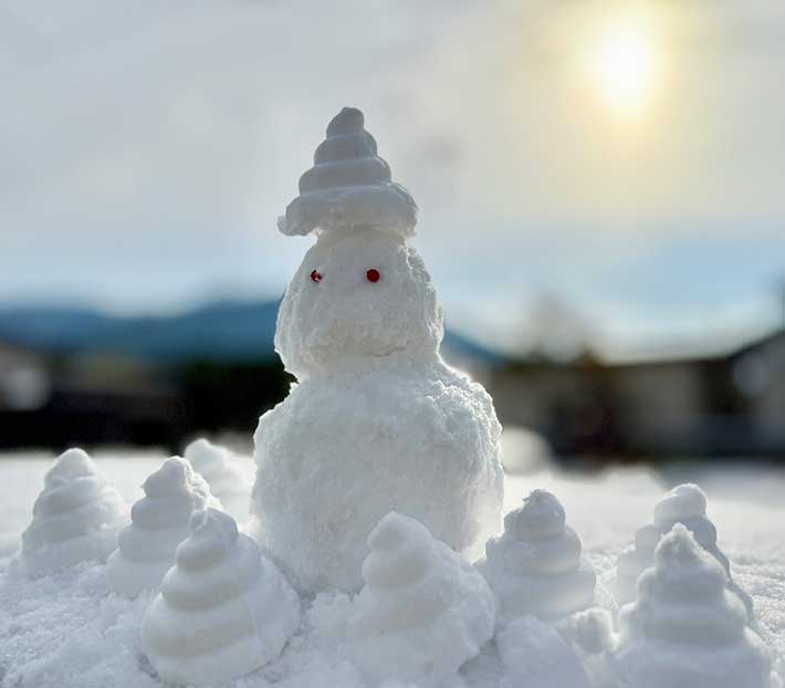 雪遊びの写真