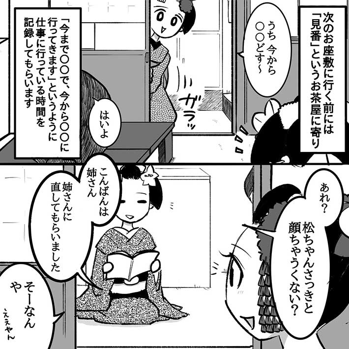 漫画『舞妓の化粧』