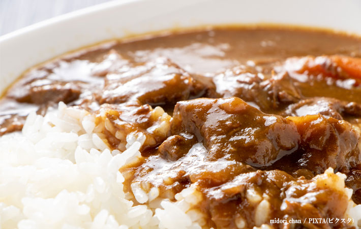 カレーのアップ画像