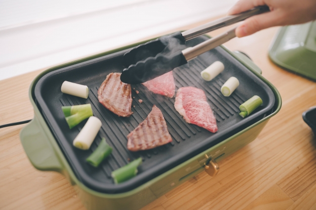 ホットプレートで焼き肉