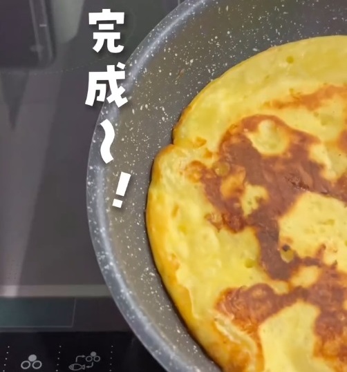 完成したホットケーキ