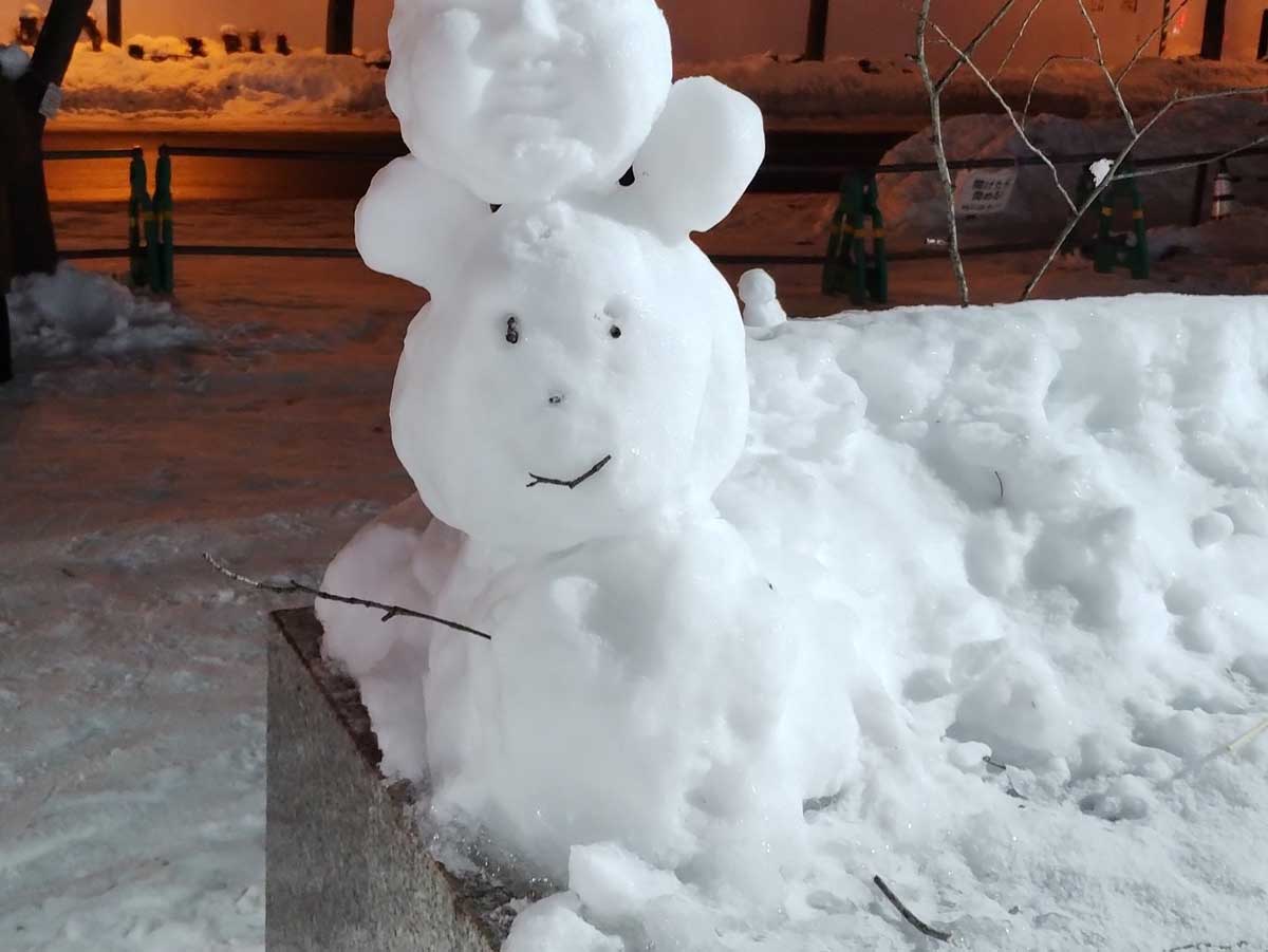 雪だるまの写真