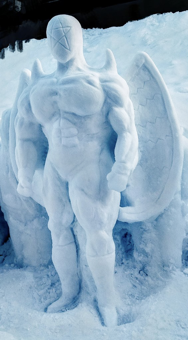 雪だるまの写真