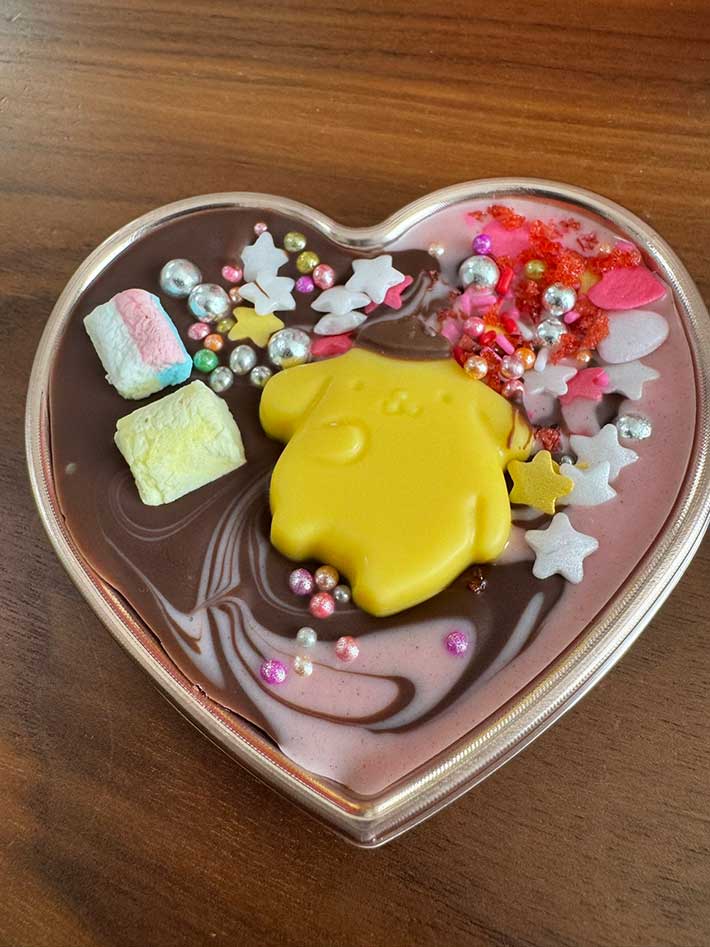 手作りチョコの写真