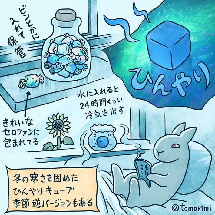 寒さを固めたイラスト