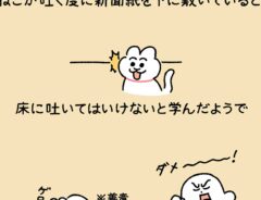 漫画『猫が吐く時…』