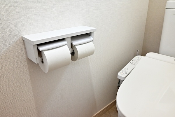 トイレに設置されているトイレットペーパー