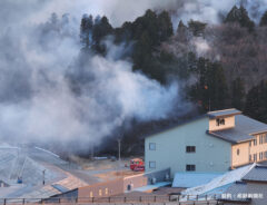 山林火災の写真