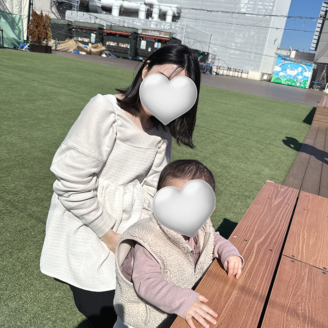 母親と娘の写真