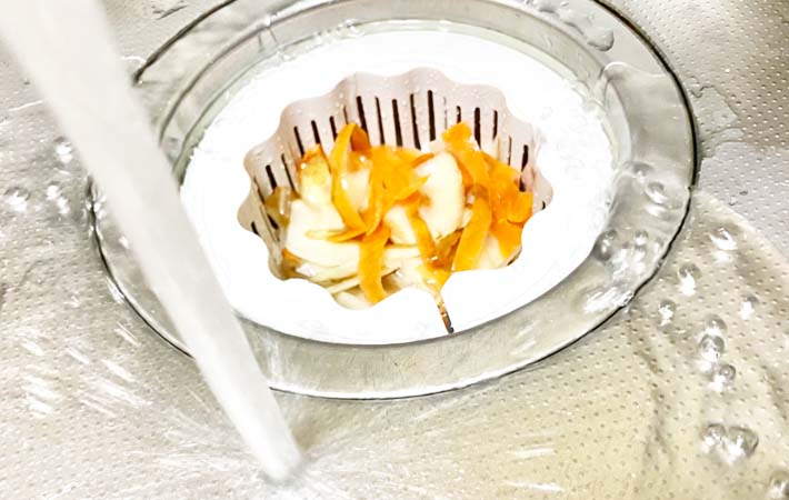 ダイソー『抗菌排水口キャッチ』の使用写真