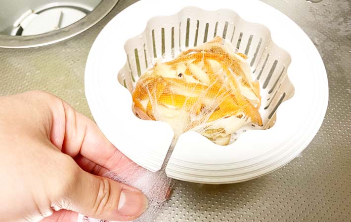 ダイソー『抗菌排水口キャッチ』の使用写真