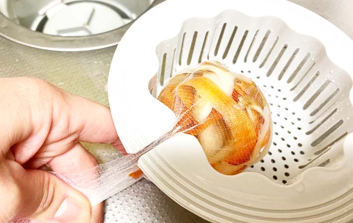 ダイソー『抗菌排水口キャッチ』の使用写真