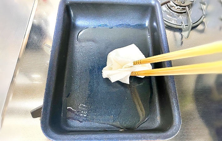『お好み焼き風卵焼き』を作る写真