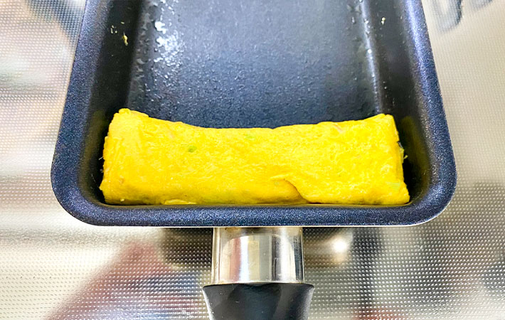 『お好み焼き風卵焼き』を作る写真