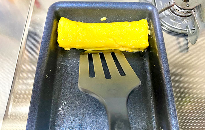 『お好み焼き風卵焼き』を作る写真