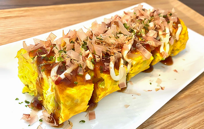 『お好み焼き風卵焼き』の写真