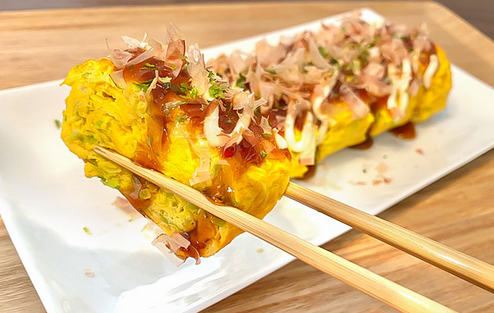 『お好み焼き風卵焼き』の写真