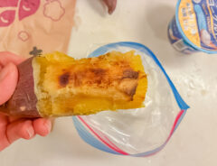 焼き芋アイスを作る写真