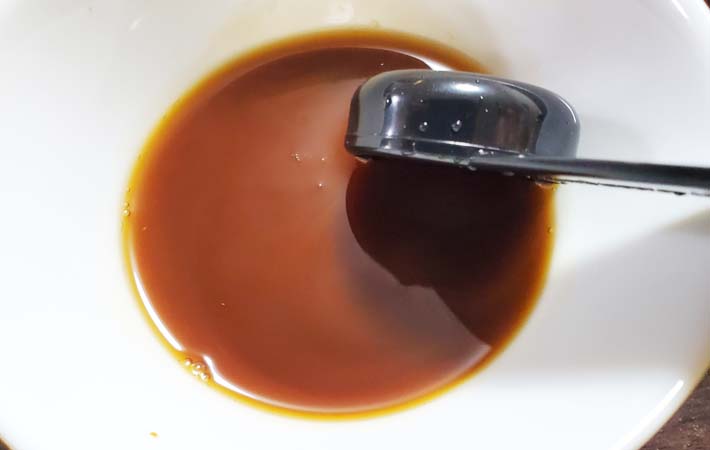 『ひじきの卵とじ　甘酢あんかけ』を作る写真