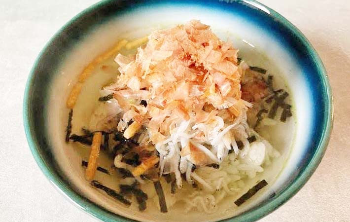 『しらすおかか茶づけ』の完成写真