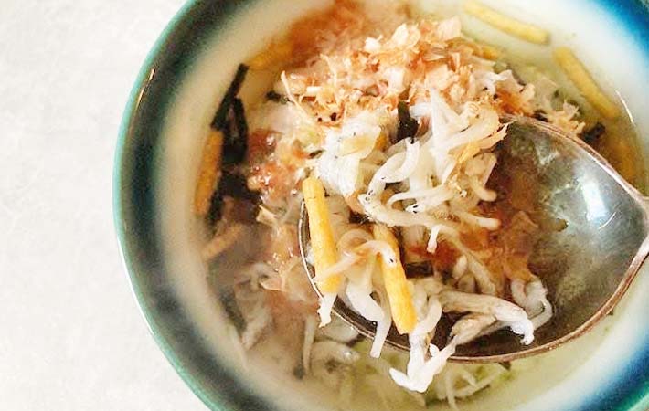 『しらすおかか茶づけ』の完成写真