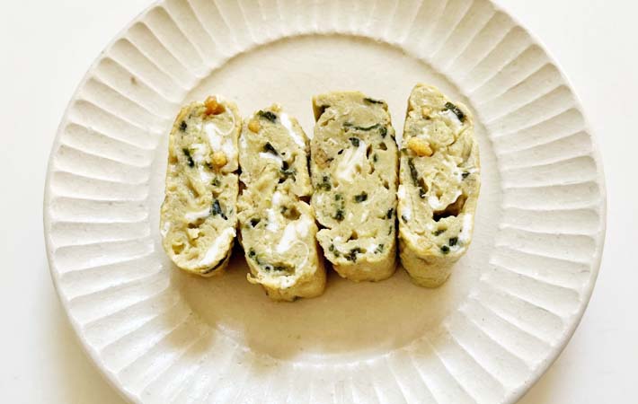 『お茶漬けの素入り卵焼き』の完成写真