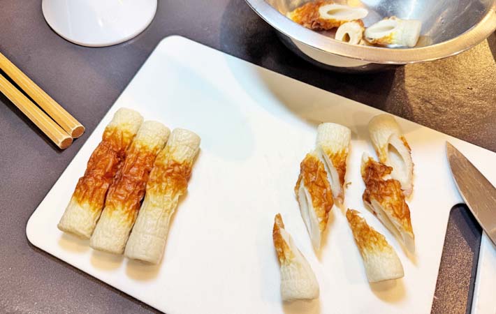 『ちくわのパン粉焼き』を作る写真
