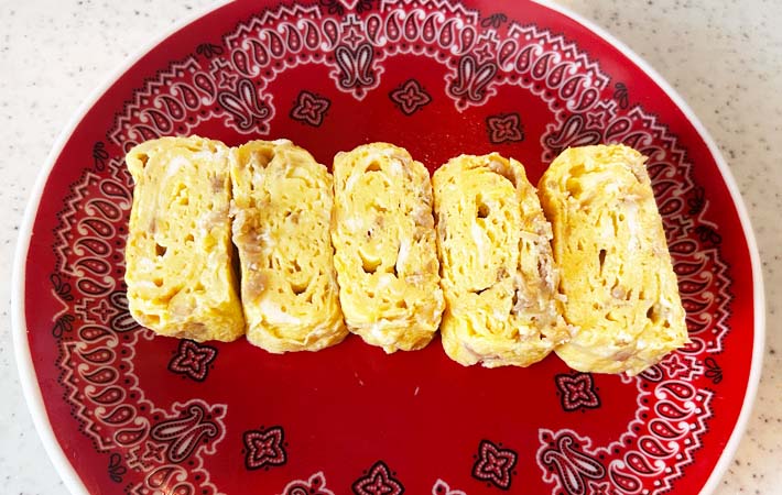 『なめたけ玉子焼き』の完成写真