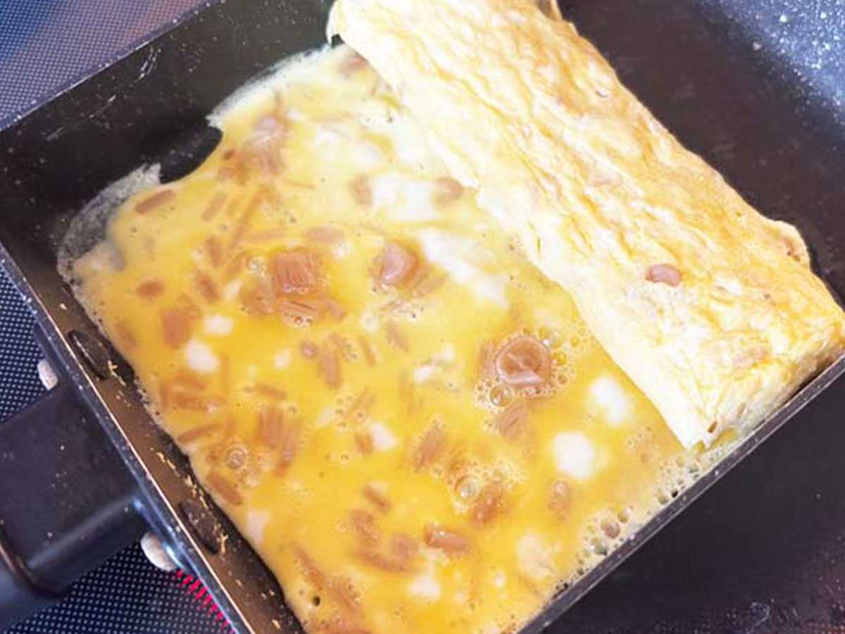 なめたけ玉子焼きの画像