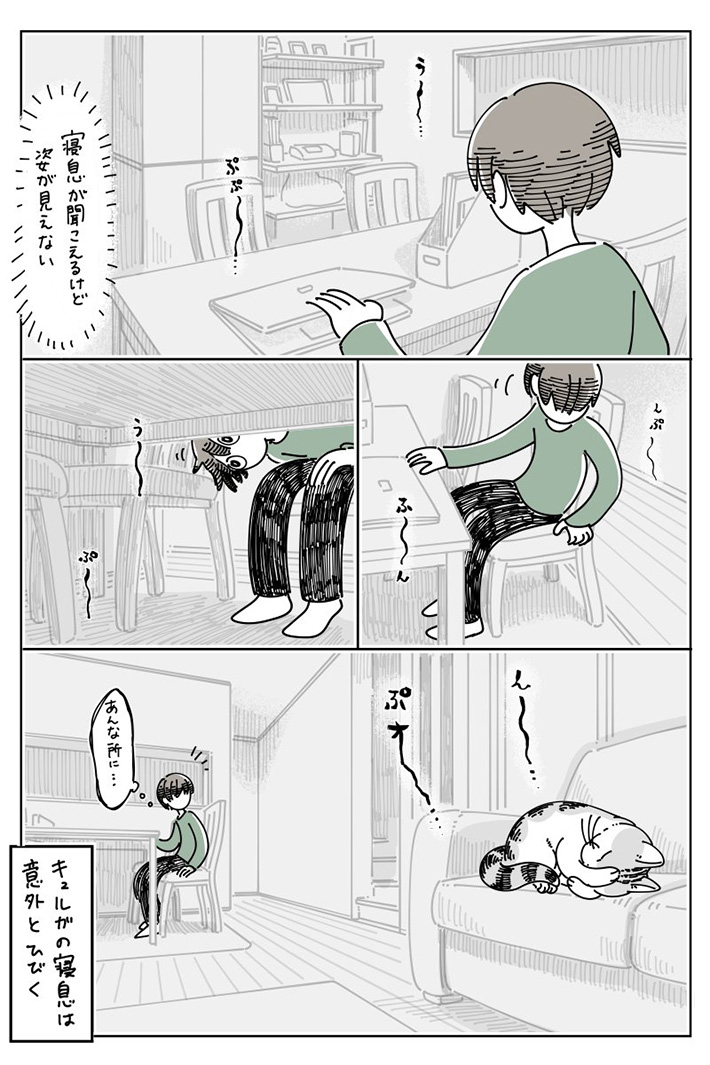キュルZ（@kyuryuZ）さんの猫漫画