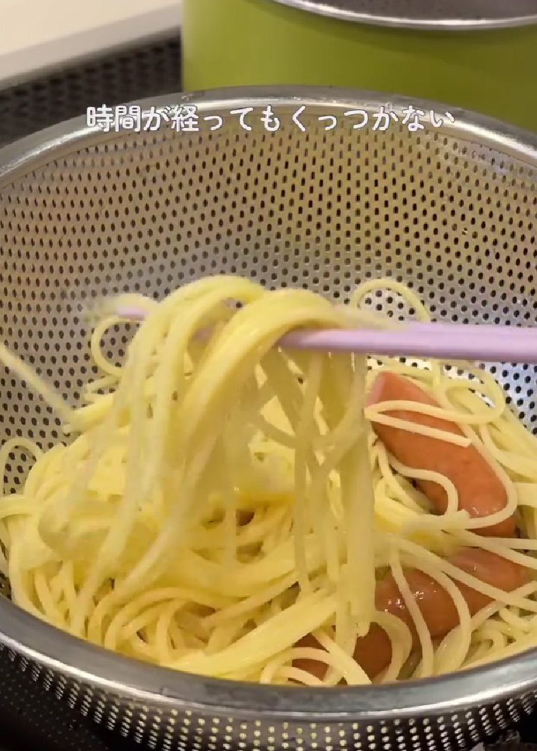 パスタとウインナー