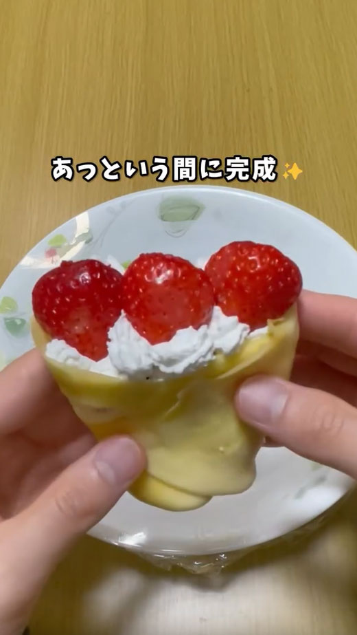 クレープ作りの写真