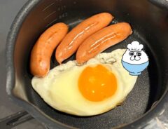 目玉焼きとウインナー