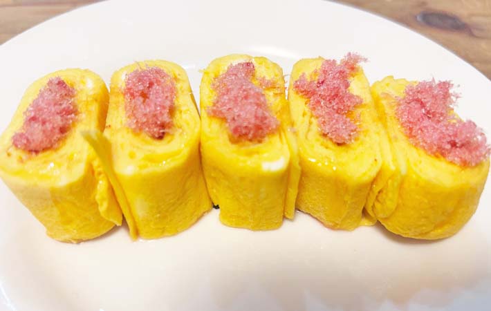『桜でんぶ卵焼き』の完成写真