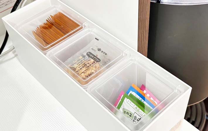 『ファイルボックス１／２』『中が見えるBOX』の使用写真