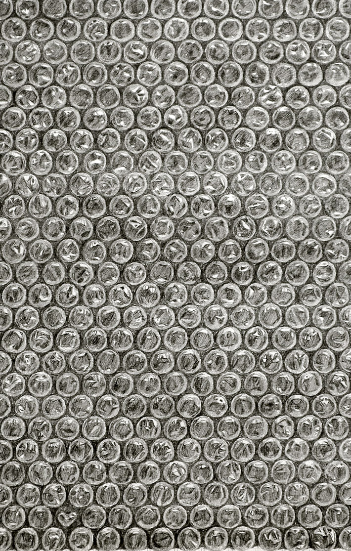 気泡緩衝材の絵の写真
