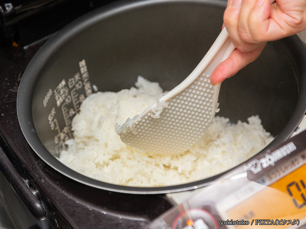 炊飯器の中のご飯