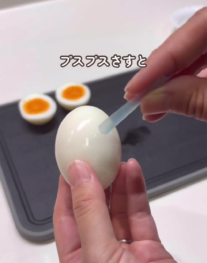 ゆで卵の裏技