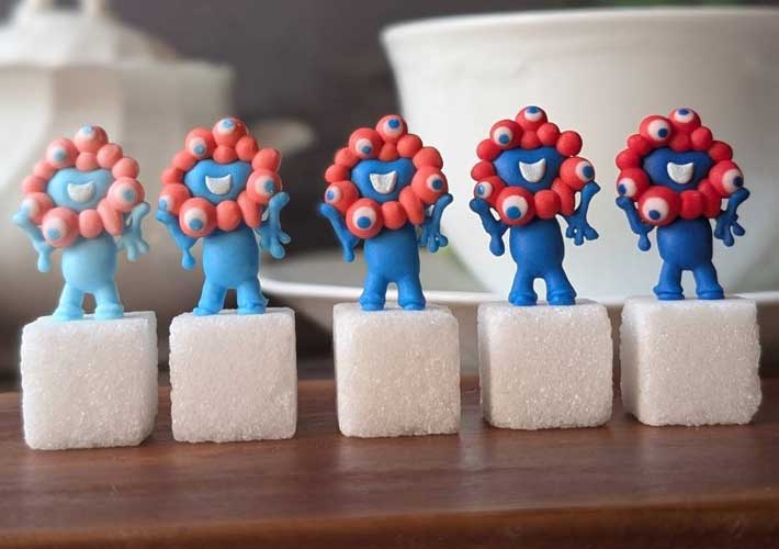 アイシングクリームで作った『ミャクミャク』