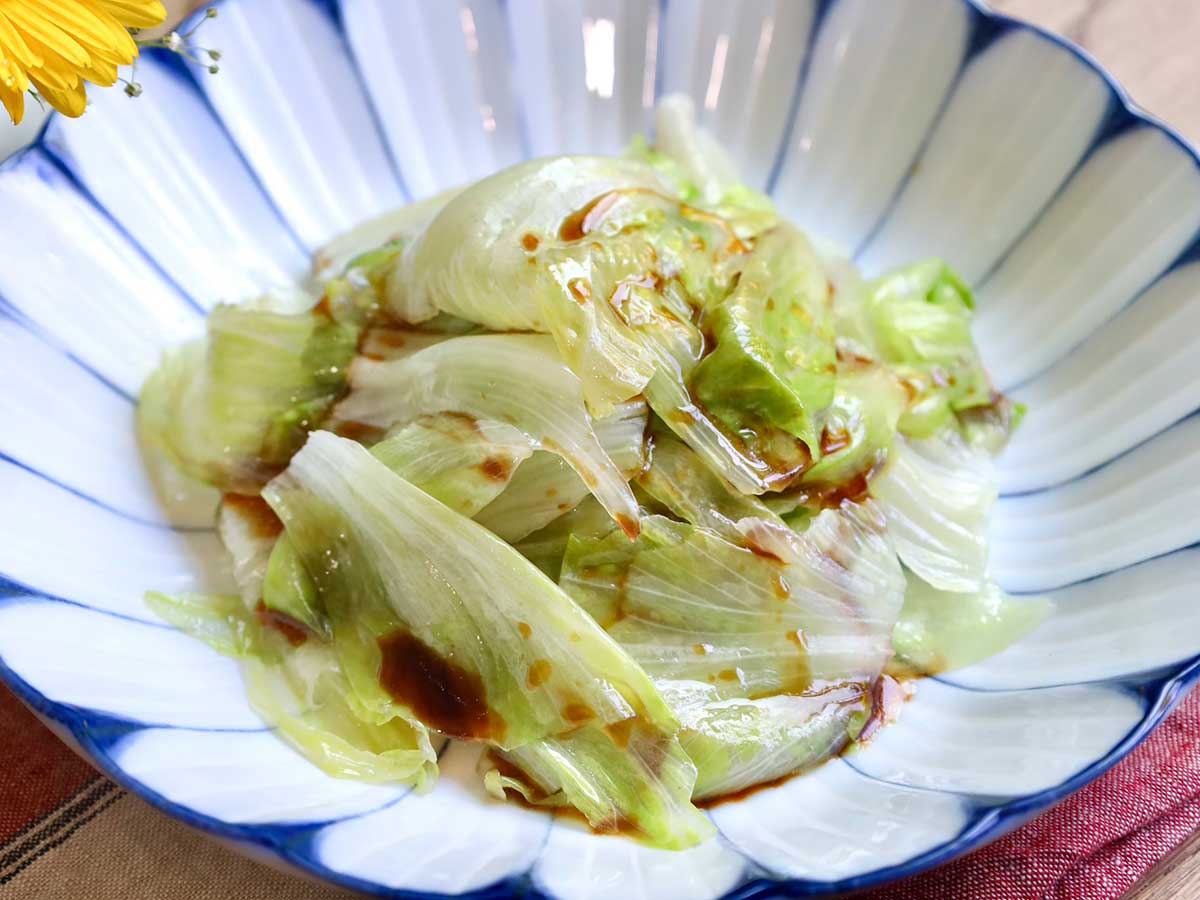 レタスの湯引き