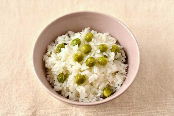 『グリンピースご飯』の写真