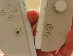 紙で作ったゲーム機